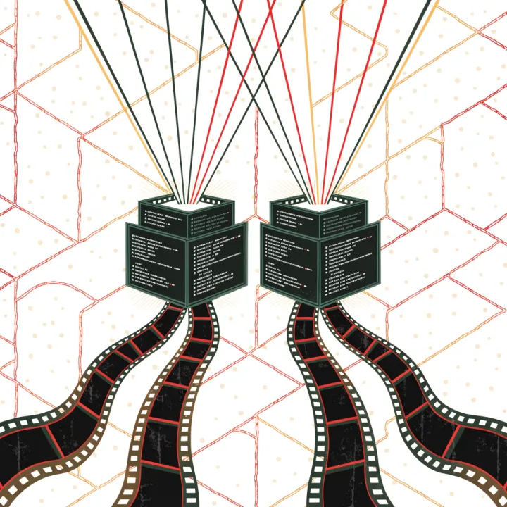 HyperFrames et la vidéo comme code — illustration éditoriale